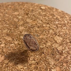 SINGLE Kendra Scott Ellie Rose Gold Drusy Stud